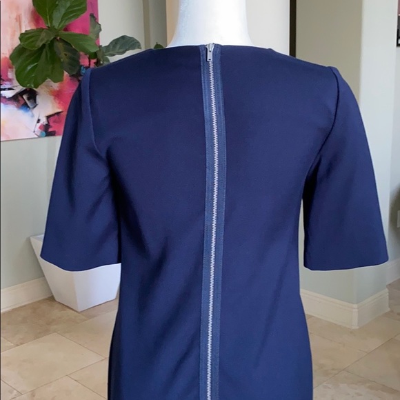 Gap Navy T-Shirt Shift Dress Full Zip - Picture 5 of 7